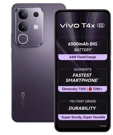 vivo T4x 5G (Pronto Purple, 256 GB)  (8 GB RAM)