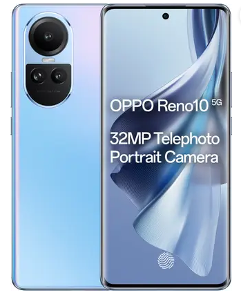 OPPO Reno10 5G (Ice Blue, 256 GB)  (8 GB RAM)