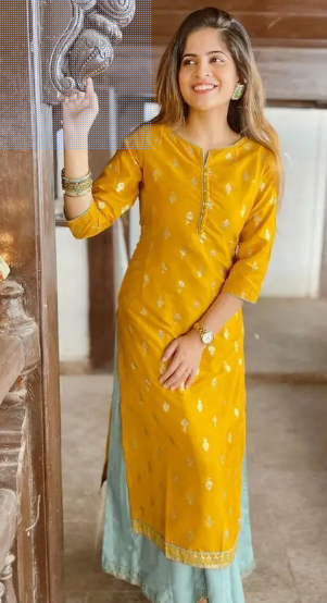 Women A-line Yellow, Light Green Maxi/Full Length Dress